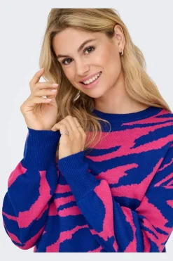 Sale Onlhilla Ls Jq Mix Box O-Neck Knt Strik|Bluser & Skjorter