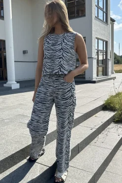 Discount Onlhope Zebra Wide Sik Bukser, Jeans & Leggings
