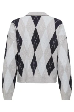Sale Onlibi Ls Check Polo Cc Knt Strik|Bluser & Skjorter
