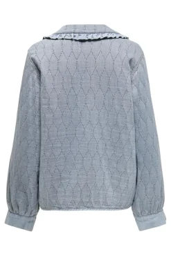 Best Onlida Frill Collar Tie Shirt Bluser & Skjorter