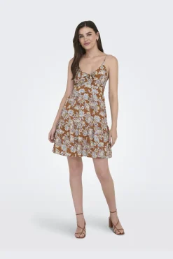 Only Kjoler<Onljennie S/L Knot Short Dress Ox
