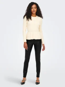 Clearance Onljessie Fauxleather Zip Pant Cc Bukser, Jeans & Leggings