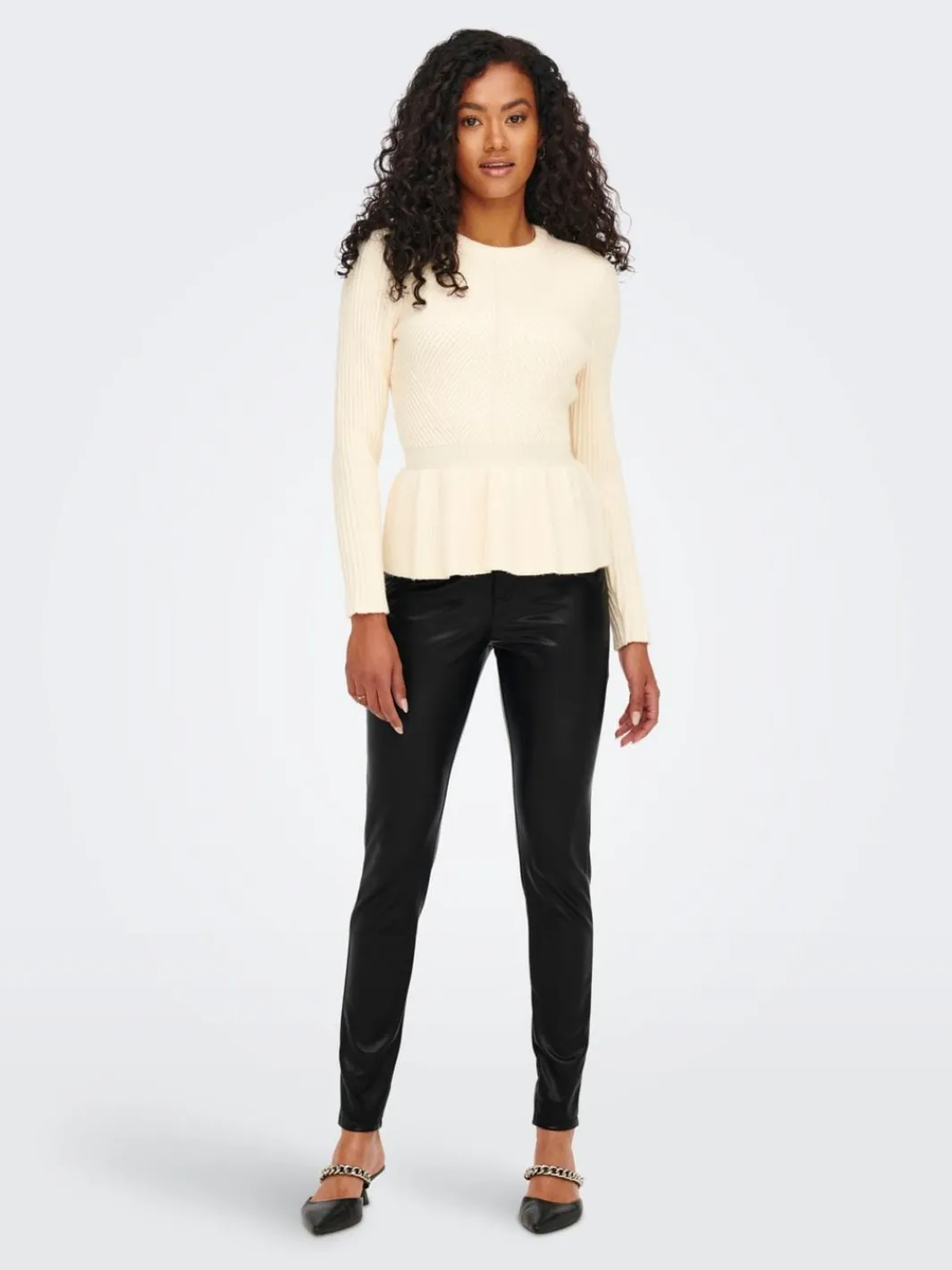 Clearance Onljessie Fauxleather Zip Pant Cc Bukser, Jeans & Leggings
