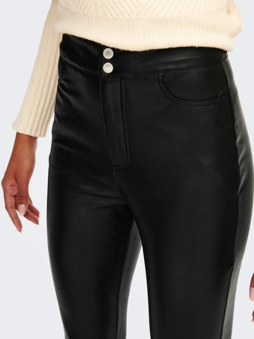 Clearance Onljessie Fauxleather Zip Pant Cc Bukser, Jeans & Leggings