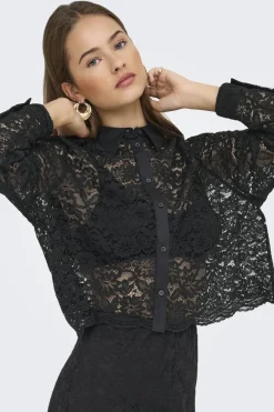 Onljilli Lace Mix Shirt Bluser & Skjorter|Ammevenligt Tøj