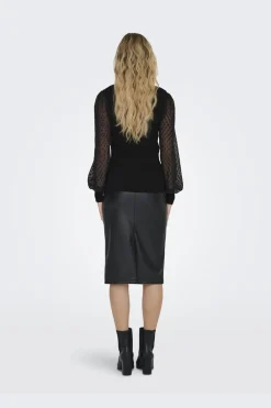 Hot Onljulie Life Ls Mix O-Neck Cc Knt Bluser & Skjorter|Strik