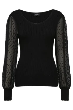 Hot Onljulie Life Ls Mix O-Neck Cc Knt Bluser & Skjorter|Strik
