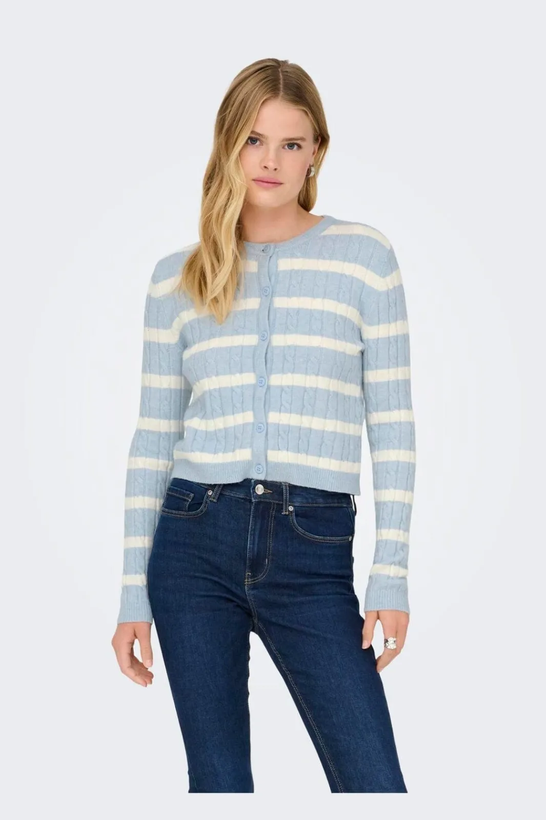 Only Cardigans|Ammevenligt Tøj<Onlkatia Ls Cable Button Cardigan Cc Knt