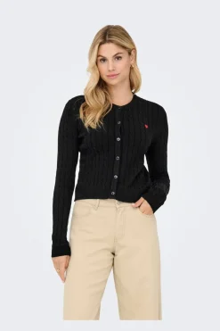Only Cardigans|Ammevenligt Tøj<Onlkatia Ls Cable Button Cardigan Cc Knt