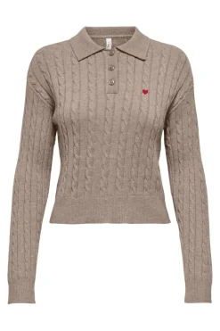 Best Onlkatia Ls Cable Polo Cc Knt Strik|Bluser & Skjorter