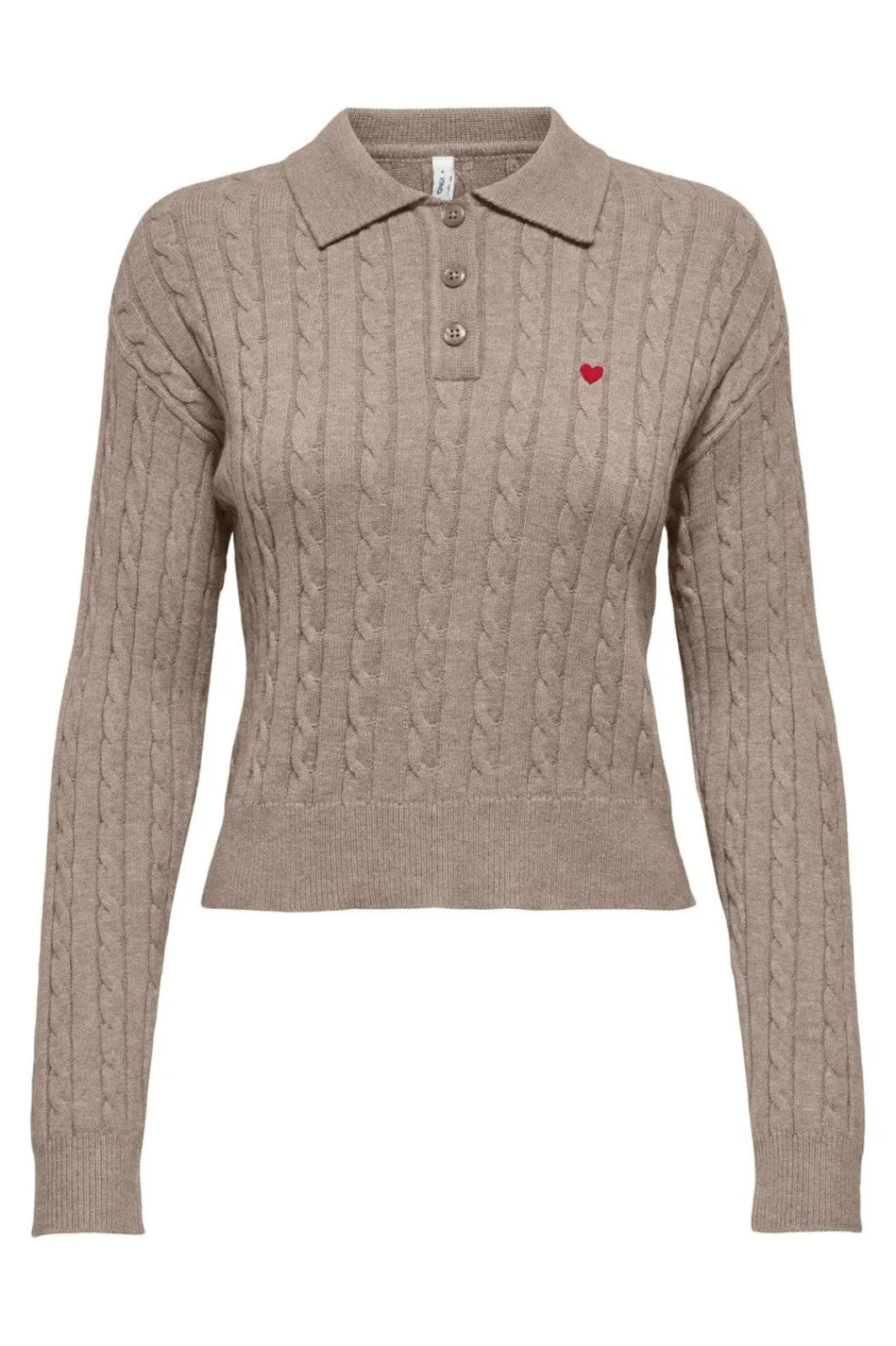 Best Onlkatia Ls Cable Polo Cc Knt Strik|Bluser & Skjorter