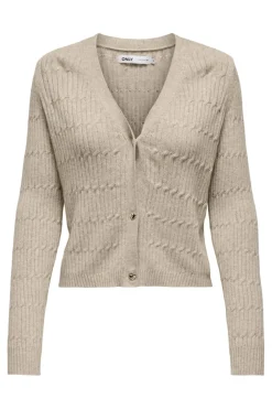 Only Cardigans|Ammevenligt Tøj<Onlkatia Ls Cable V-Neck Cardi Knt Nca