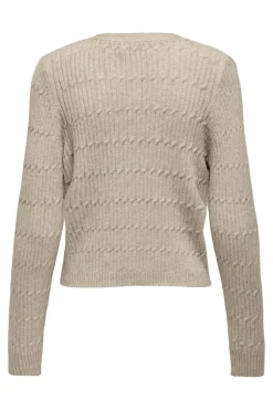 Only Cardigans|Ammevenligt Tøj<Onlkatia Ls Cable V-Neck Cardi Knt Nca