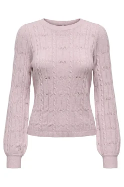 Only Strik|Bluser & Skjorter<Onlkatia Ls Structure O-Neck Pull Cc Knt
