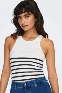 Hot Onlkenya Rib Stripe Tank Top T-Shirts & Toppe