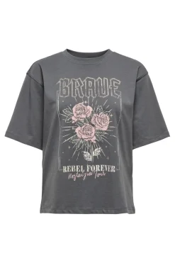 Clearance Onllana Life S/S Print Top Box T-Shirts & Toppe