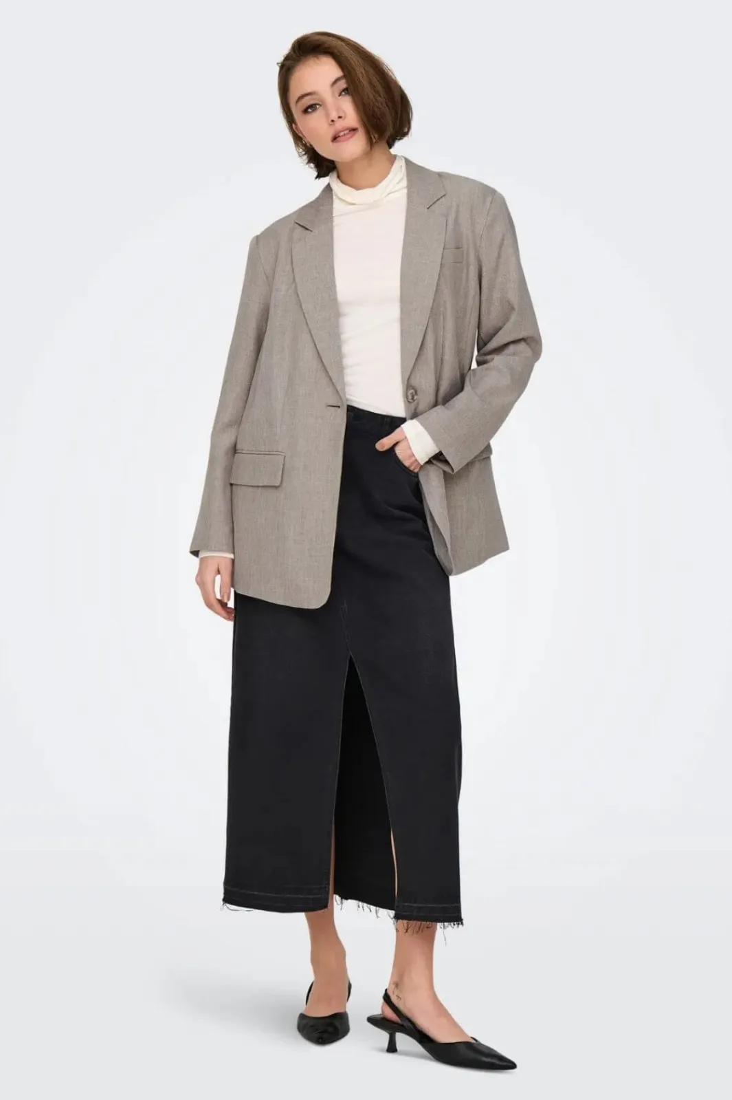 Only Blazere<Onllinda Ls Boyfr Mel Blazer Tlr