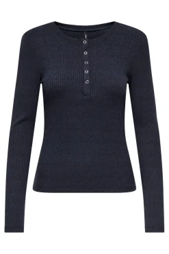 Only T-Shirts & Toppe<Onllinea L/S O-Neck Button Top Cc