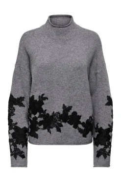 Only Strik|Bluser & Skjorter<Onllisa Ls Highneck Detail Knt
