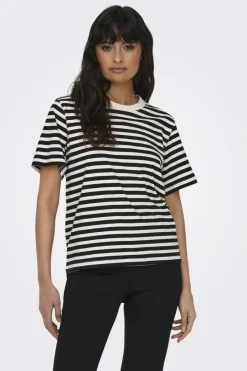 Only T-Shirts & Toppe<Onllivina S/S Stripe Tee