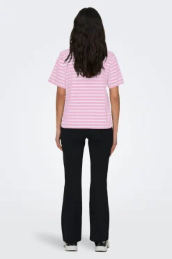 Discount Onllivina S/S Stripe Tee T-Shirts & Toppe