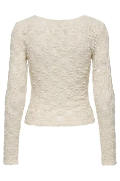 Only T-Shirts & Toppe<Onllola L/S O-Neck Lace Top