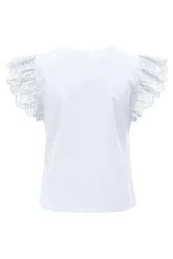 Only T-Shirts & Toppe<Onllou Life Emb S/S Frill Top