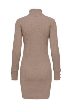 Only Kjoler<Onllouis Ls Rollneck Cable Dress At Knt