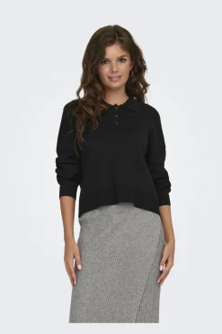 Best Onllucy Ls Polo Neck Knt Bluser & Skjorter|Strik
