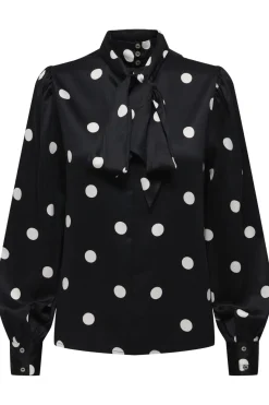 Best Onllydia L/S Satin Bow Shirt Bluser & Skjorter