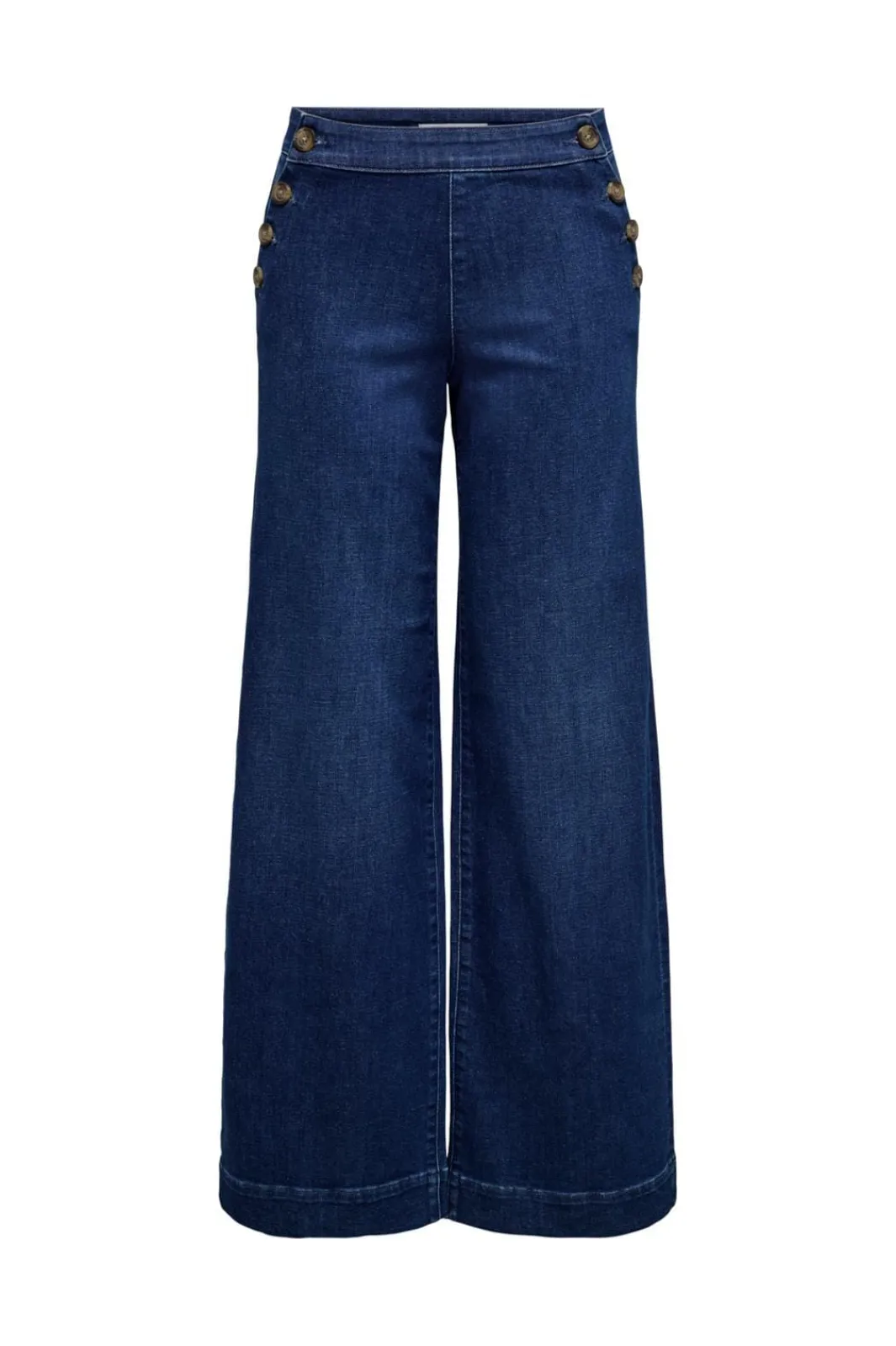 Onlmadison Button Wide Gen533Noos Bukser, Jeans & Leggings