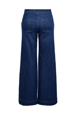 Onlmadison Button Wide Gen533Noos Bukser, Jeans & Leggings