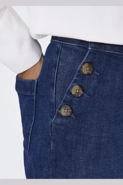 Onlmadison Button Wide Gen533Noos Bukser, Jeans & Leggings