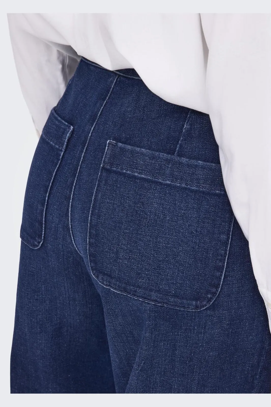 Onlmadison Button Wide Gen533Noos Bukser, Jeans & Leggings