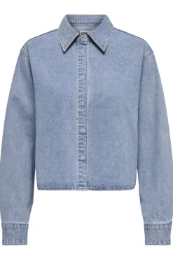 New Onlmaggiemay L/S Rhinest Shirt Bluser & Skjorter|Ammevenligt Tøj