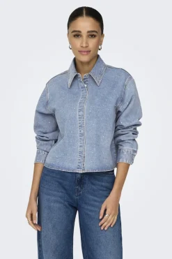 New Onlmaggiemay L/S Rhinest Shirt Bluser & Skjorter|Ammevenligt Tøj