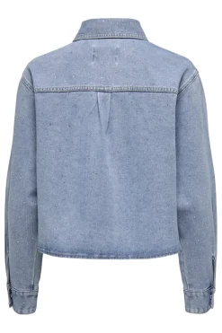 New Onlmaggiemay L/S Rhinest Shirt Bluser & Skjorter|Ammevenligt Tøj
