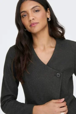 Only Sæt 🛍️|Overtøj & Jakker<Onlmaika L/S Asym Fit Jacket Ox