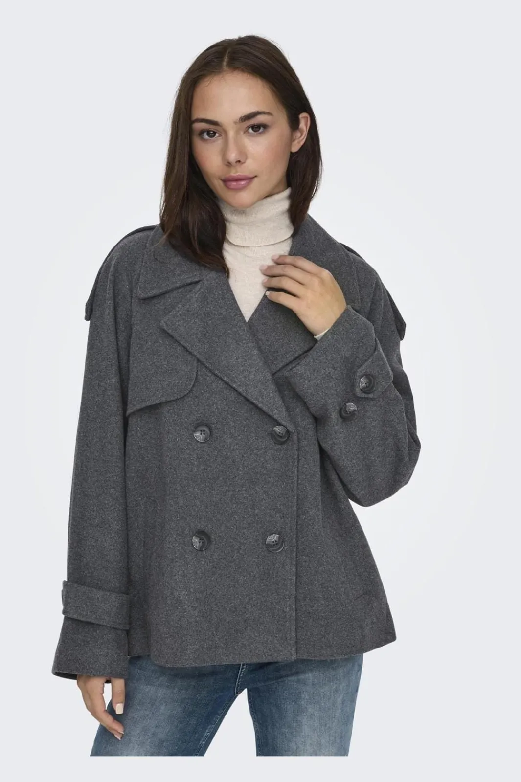 Clearance Onlmaisy Short Wool Life Trench Nc Overtøj & Jakker
