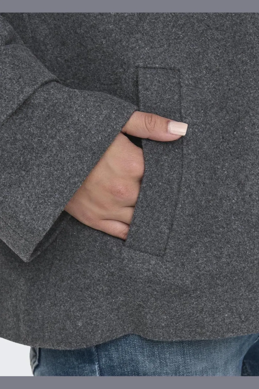 Clearance Onlmaisy Short Wool Life Trench Nc Overtøj & Jakker