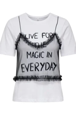 Only T-Shirts & Toppe<Onlmalija Life S/S O-Neck Top Box