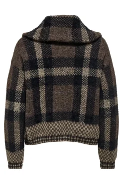 Outlet Onlmaroon Ls Zip Collar Cardigan Knt Cardigans|Ammevenligt Tøj