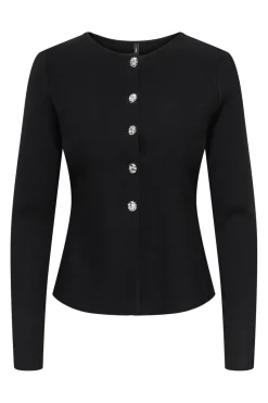 Best Onlmelli Ls Oneck Button Cardi Knt Cardigans|Ammevenligt Tøj