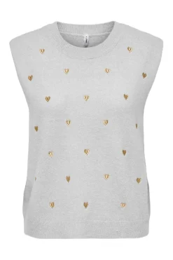 Onlmelody Sl Embroidery O-Neck Knt Veste