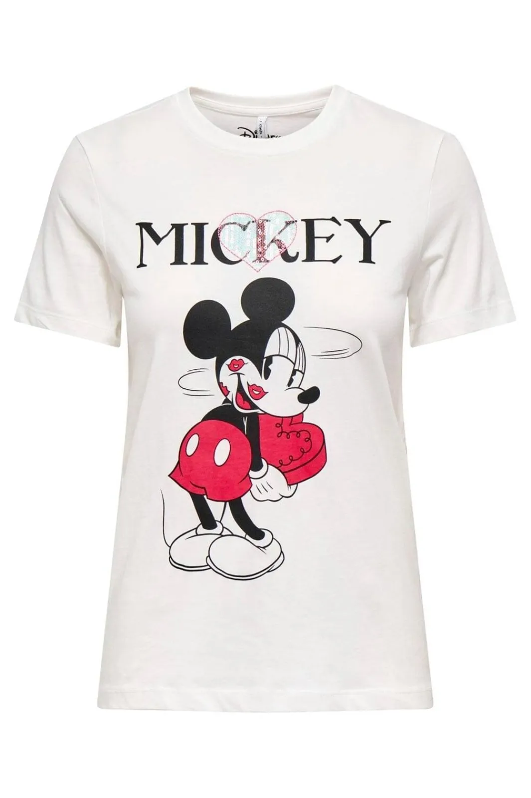 Only T-Shirts & Toppe<Onlmickey Reg S/S Valentine Lux