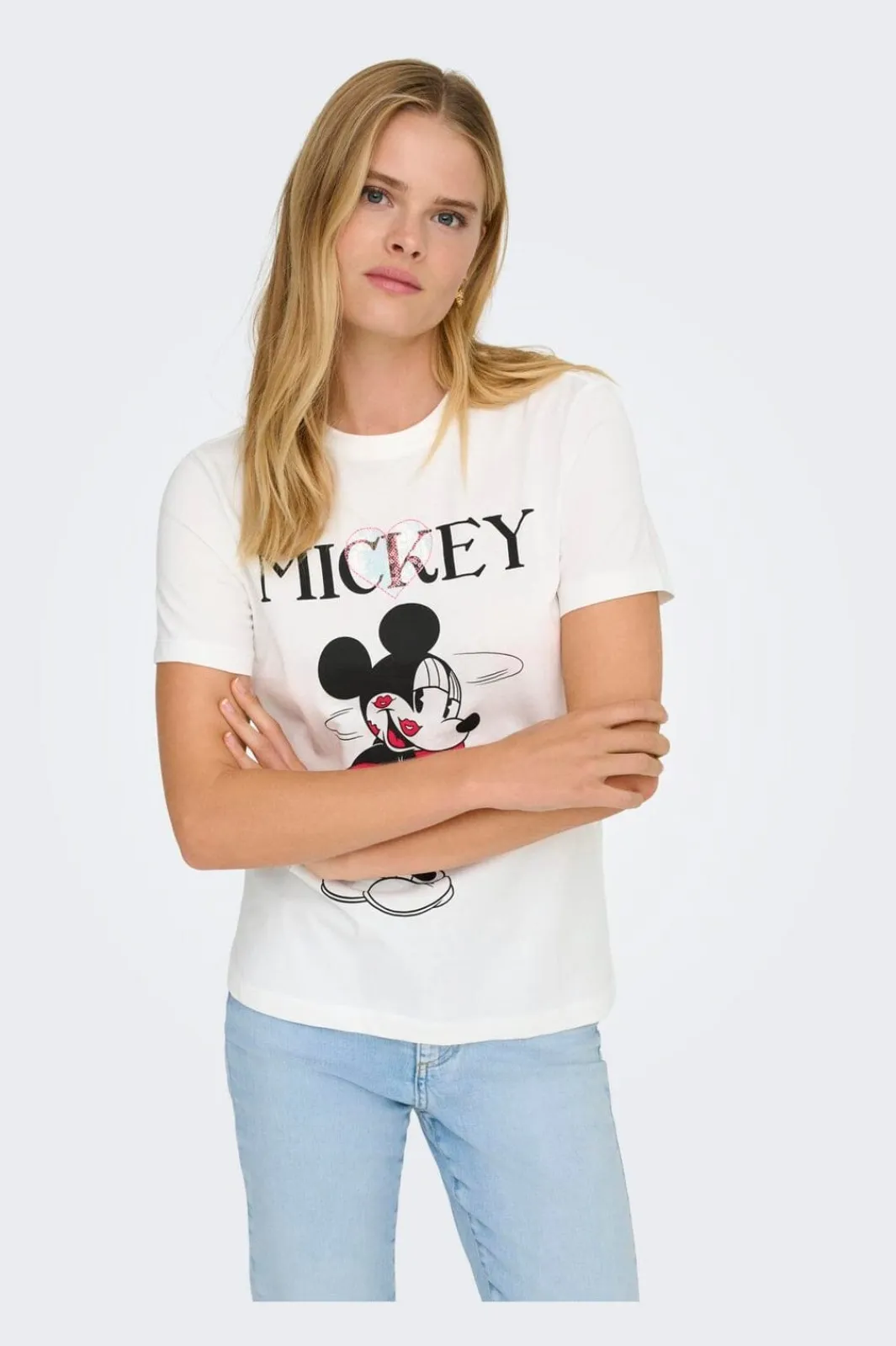 Only T-Shirts & Toppe<Onlmickey Reg S/S Valentine Lux