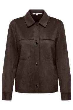 Hot Onlmira L/S Faux Suede Shirt Bluser & Skjorter|Ammevenligt Tøj