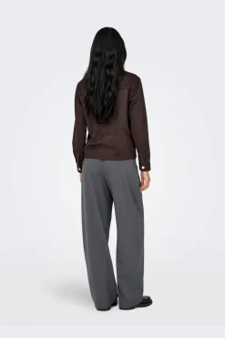 Hot Onlmira L/S Faux Suede Shirt Bluser & Skjorter|Ammevenligt Tøj