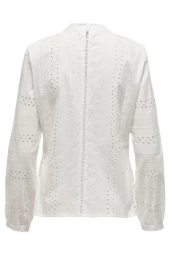 Only Bluser & Skjorter|Ammevenligt Tøj<Onlmiriam Ls Emb Anglaise Blouse
