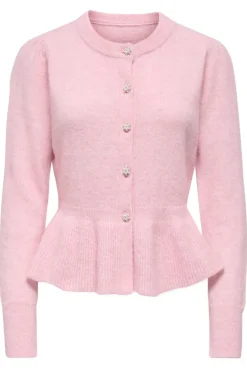 Only Cardigans|Ammevenligt Tøj<Onlmonique Life Ls Peplum Cardi Knt